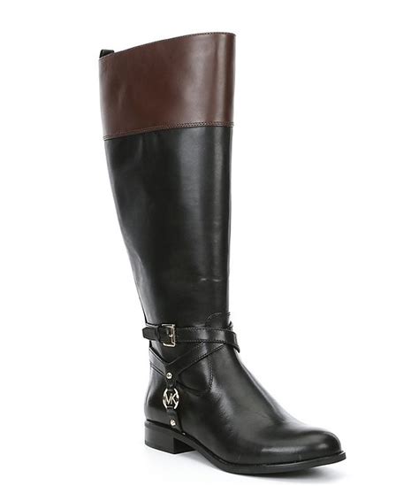 michael kors preston boots wide|MICHAEL Michael Kors Preston Wide Calf Tall Riding Boots.